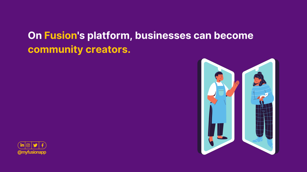 businesses can become creators on Fusion.