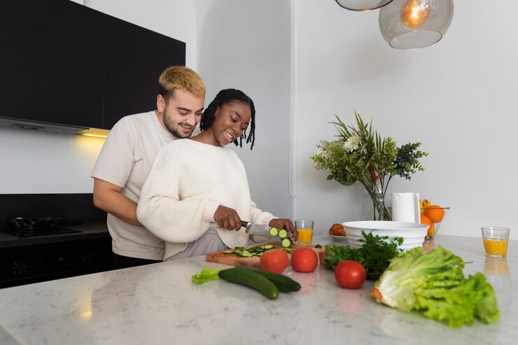 Cooking Together at Home Date