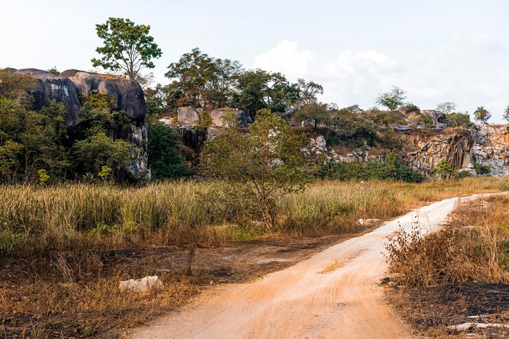 Scenic view of an African Village