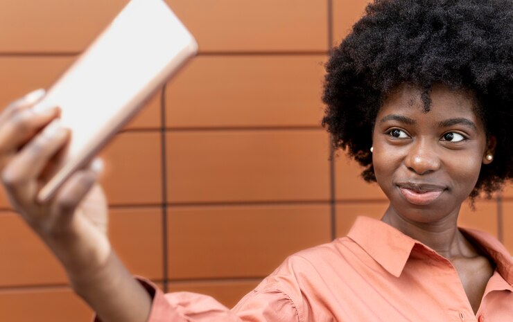 pretty lady taking a selfie to Find the Love of Your Life on Fusion