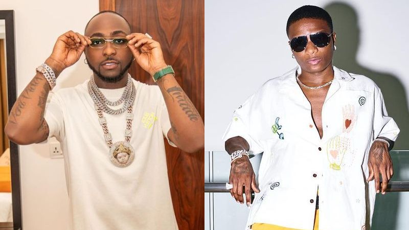 picture showing Nigerian Celebrities, Davido and Wizkid