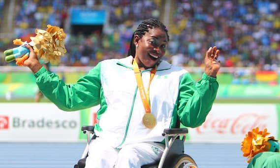 Picture showing Flora Ugwunwa, a Nigerian athlete and GWR holder