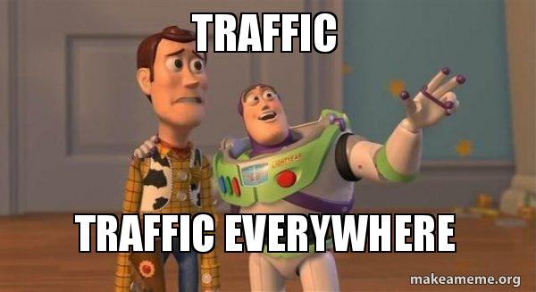 picture showing traffic memes in 2024