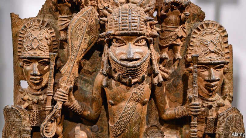 picture showing art works from Benin