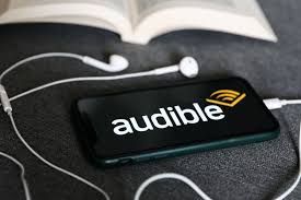 picture showing Audible logo on a mobile device