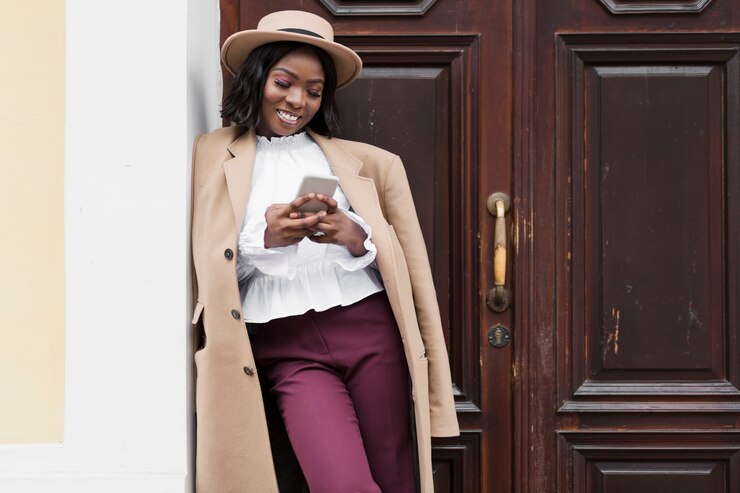 picture showing a well dressed young lady