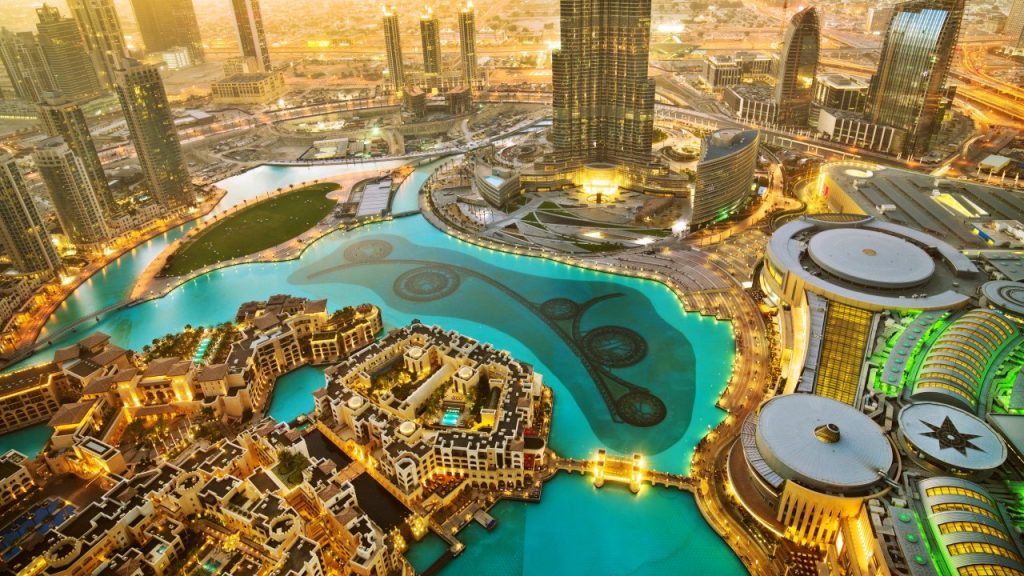 picture showing Dubai's mega city