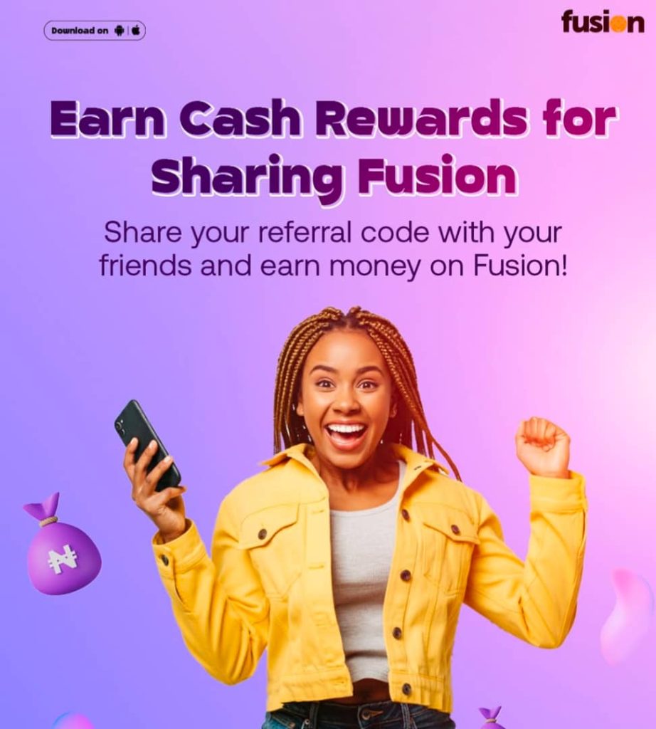 picture showing Fusion's referral campaign details