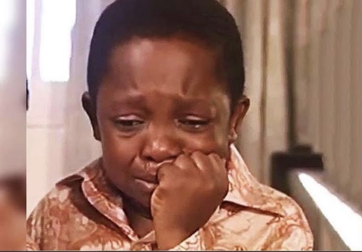 Crying person that became poor in Naira