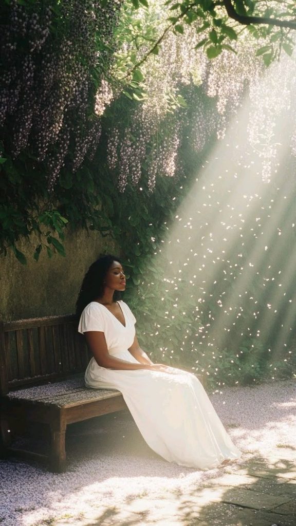 A peaceful woman