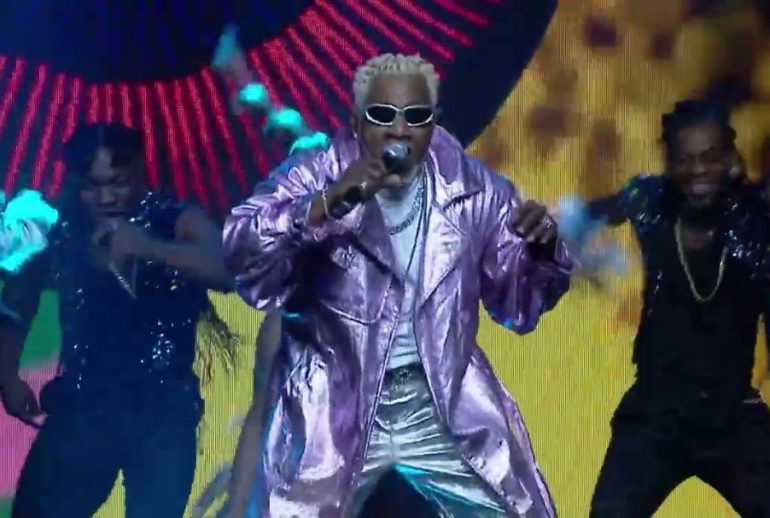 Awilo performing at the amvca